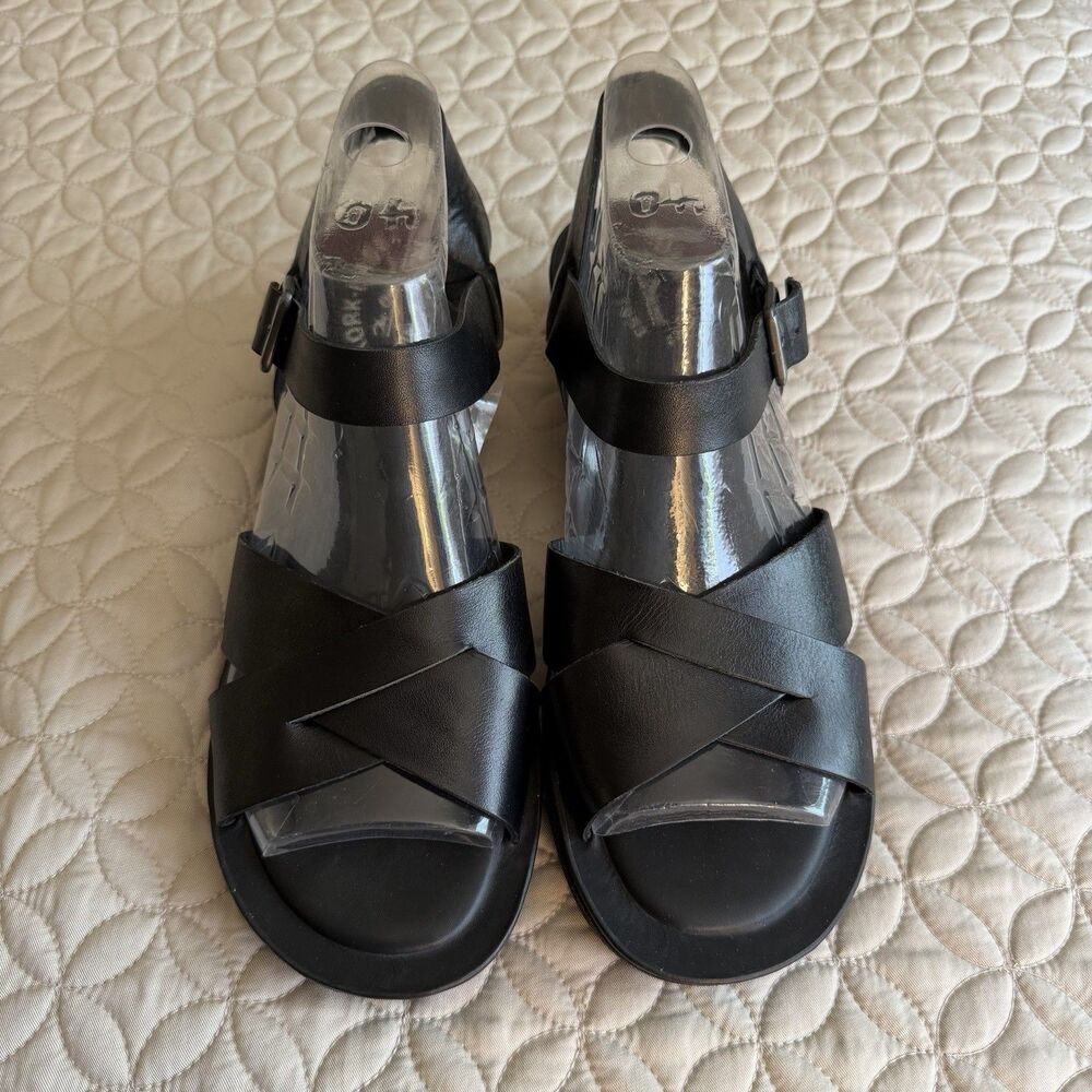 Kork Ease Women's Myrna Classic w/Vachetta Leather Black Sandal Comfort